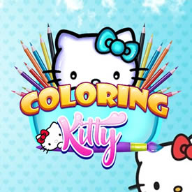 Desenho de Pintar Hello Kitty para Crianças