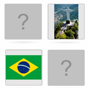 Trivia Bandeiras de países em COQUINHOS