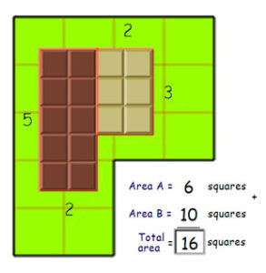jogo para calcular área de superfícies planas