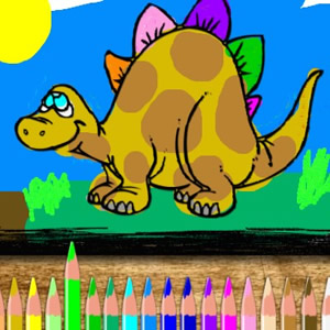 jogo online de pintar dinossauros