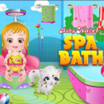 SPA BATH: Bebê Hazel tomando seu banho