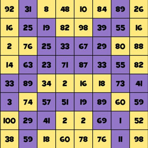 jogo de colorir números pares e ímpares