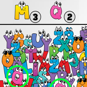 jogo para crianças de achar letras online