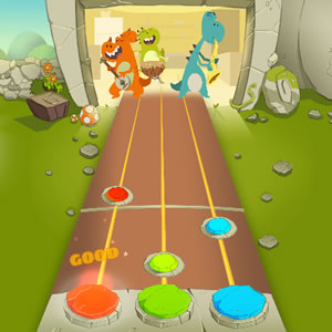 jogo de música dino rock