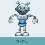 FORCA MATEMÁTICA somas e subtrações até 10 com o robô