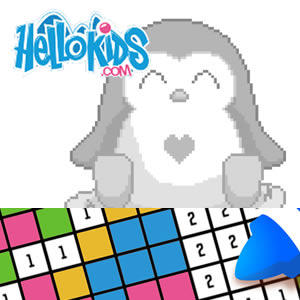 jogo de Hellokids para colorir por números
