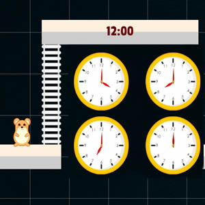jogo Horas e relógios com o hamster