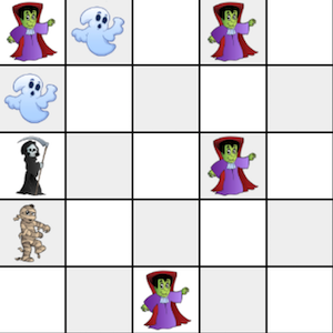 jogo copiar a grade do halloween