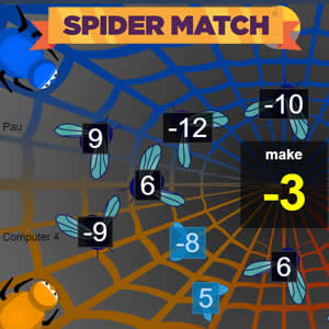 jogo Spider Match teia de aranha Arcademics