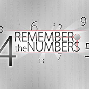 memória visual sequencial com números