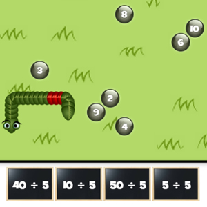 jogo de cobra matematica com divisoes