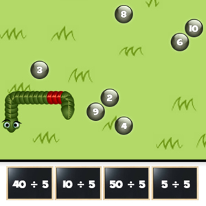 jogo de cobra matematica com divisoes