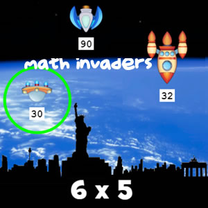 jogo de tabuada math invaders