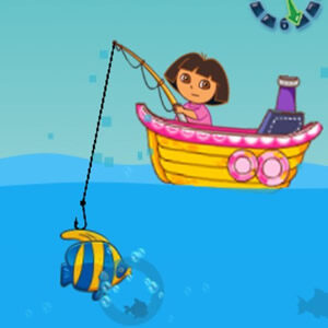 jogo para pescar com Dora