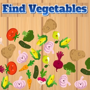 jogo de encontrar vegetais
