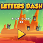 LETTERS DASH: Explodir Foguetes com Letras, no Teclado