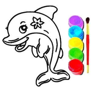 colorir golfinhos online