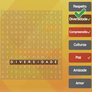 sopa de letras da paz para crianças online
