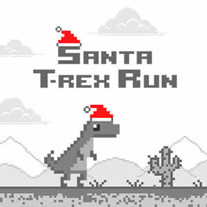 santa t-rex run