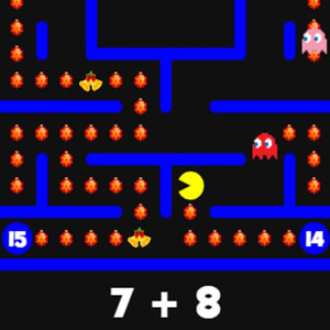 Pacman Matemática no Natal em COQUINHOS