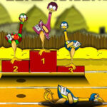 Corrida de Avestruzes 1-4 jogadores