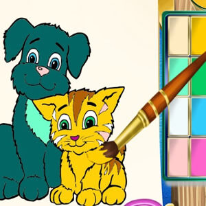 Jogo para colorir animais de estimaçao online