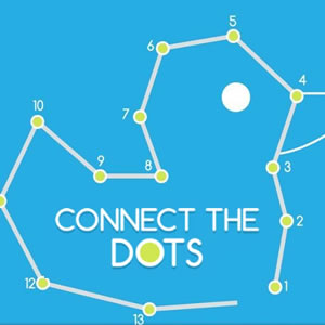jogo de conectar os pontos de animais