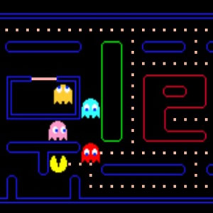 jogo de Pacman Google