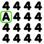 ENCONTRE O ESTRANHO: Números e Letras