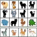 Puzzle Quebra-Cabeça SOMBRAS de ANIMAIS