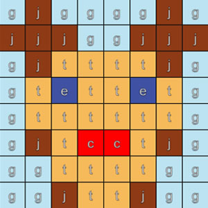 jogo de coloraçao por letras no natal