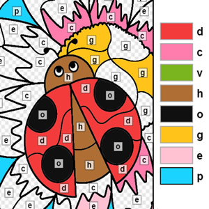 Colorir com Números em COQUINHOS