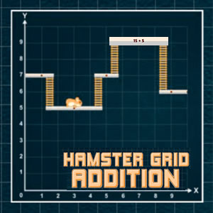 Jogo de adição com o hamster
