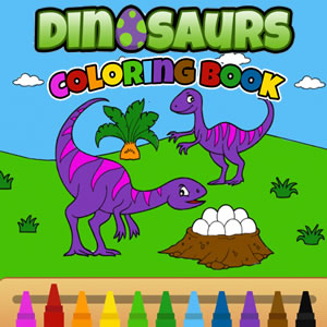 colorir desenhos de dinossauros online