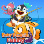 BABY PENGUIN FISHING: Pescar com o Bebê Pinguim