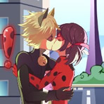 Beijinho de Ladybug e Catnoir