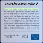 CAMPEÃO DA MECANOGRAFIA: Reescreva um texto em Português