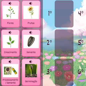 Jogo online para crianças de 3, 4 e 5 anos: Jogo das flores