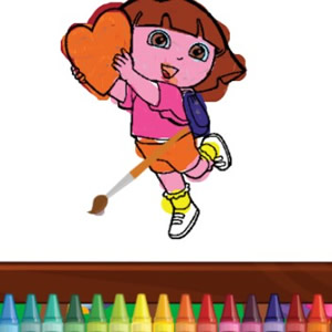 💗😘 DORA AVENTUREIRA em Português Jogos de pintar online videos infantis  colorindo Jogos legais 