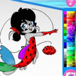 Colorir a Ladybug no mar