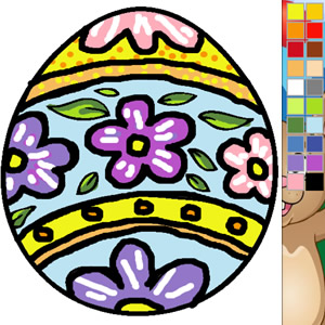 Colorir desenhos da Páscoa em COQUINHOS