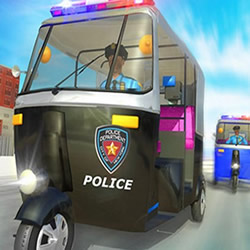 Colorir Carros de Polícia em COQUINHOS
