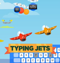 Corrida de Digitação: Typing Jets em COQUINHOS