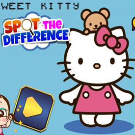 Jogo das Diferenças Grátis Online para Colorir - Jogo Hello Kitty