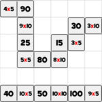 2 Jogos de Dominó Matemática Multiplicação e Divisão - Keverse