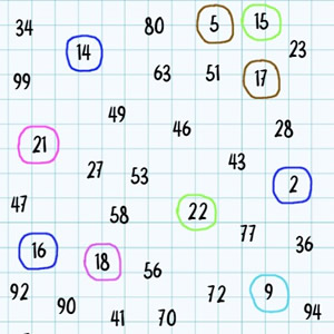 Localizar E Colorir Número 12. Jogo De Matemática Para Crianças