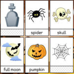 Flashcards de vocabulário de Halloween