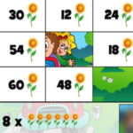 Quebra-cabeça de MULTIPLICAÇÕES com OBJETOS