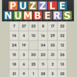 NÚMEROS DESLIZANTES Quebra-Cabeça online