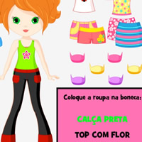 Leitura online: Vestir a boneca em COQUINHOS